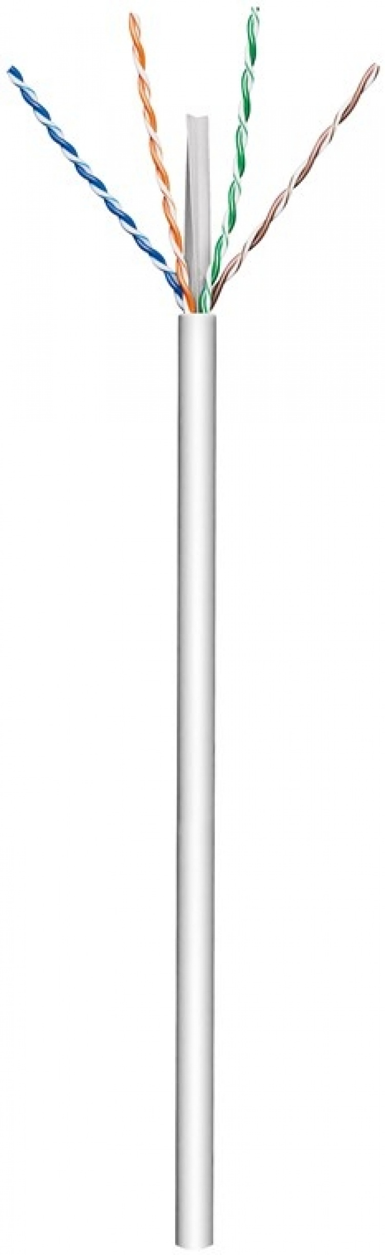 Goobay CAT 6 Network Cable, U/UTP, grey copper conductor (CU), AWG 23/1 (solid), halogen-free cable sheath (LSZH), 100 m