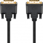 Goobay DVI-I Full HD Cable Dual Link, gold-plated DVI-I male Dual-Link (24+5 pin) > DVI-I male Dual-Link (24+5 pin), 10 m Goobay DVI-I Full HD Cable Dual Link, gold-plated DVI-I male Dual-Link (24+5 pin) > DVI-I male Dual-Link (24+5 pin), 10 m