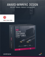ClickTronic Aktiv Höghastighets HDMI™-kabel med Ethernet Premiumkabel | 1x HDMI™-kontakt >> 1x HDMI™-kontakt | 25,0 m | UHD 4K @ 60 Hz