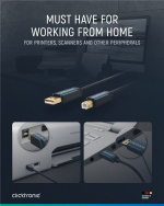 ClickTronic Adapterkabel från USB-A till USB-B 2.0 Premiumkabel | USB A-kontakt USB B 2.0-kontakt | 1,8 m | 480 Mbit/s ClickTronic Adapterkabel från USB-A till USB-B 2.0 Premiumkabel | USB A-kontakt USB B 2.0-kontakt | 1,8 m | 480 Mbit/s