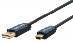 ClickTronic Adapterkabel från USB A till USB Mini B 2.0 Premiumkabel | USB A-kontakt USB mini B-kontakt | 1,8 m | 480 Mbit/s