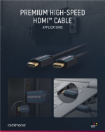 ClickTronic Premium High Speed HDMI™ Cable with Ethernet Premium cable | 1x HDMI™ plug 1x HDMI™ plug | 0.5 m | UHD 4K @ 60 Hz ClickTronic Premium High Speed HDMI™ Cable with Ethernet Premium cable | 1x HDMI™ plug 1x HDMI™ plug | 0.5 m | UHD 4K @ 60 Hz