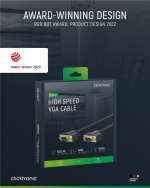 ClickTronic VGA-kabel Premiumkabel | 1x VGA-kontakt 1x VGA-kontakt | 3,0 m | SXGA @ 75 Hz