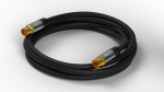 Goobay TV Antenna Cable (135 dB), 4x Shielded gold-plated, coaxial socket > coaxial plug, 3 m