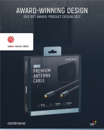 ClickTronic Koaxialkabel Premiumkabel | Koaxialkontakt Koaxialkoppling | 3,0 m | > 95 dB ClickTronic Koaxialkabel Premiumkabel | Koaxialkontakt Koaxialkoppling | 3,0 m | > 95 dB