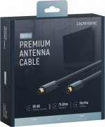 ClickTronic Koaxialkabel Premiumkabel | Koaxialkontakt Koaxialkoppling | 10,0 m | > 95 dB ClickTronic Koaxialkabel Premiumkabel | Koaxialkontakt Koaxialkoppling | 10,0 m | > 95 dB