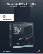 ClickTronic Koaxialkabel Premiumkabel | Koaxialkontakt Koaxialkoppling | 20,0 m | > 95 dB ClickTronic Koaxialkabel Premiumkabel | Koaxialkontakt Koaxialkoppling | 20,0 m | > 95 dB