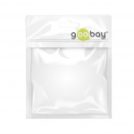 Goobay TV Antenna Cable (135 dB), 4x Shielded gold-plated, coaxial socket 90° > coaxial plug 90°, 3 m