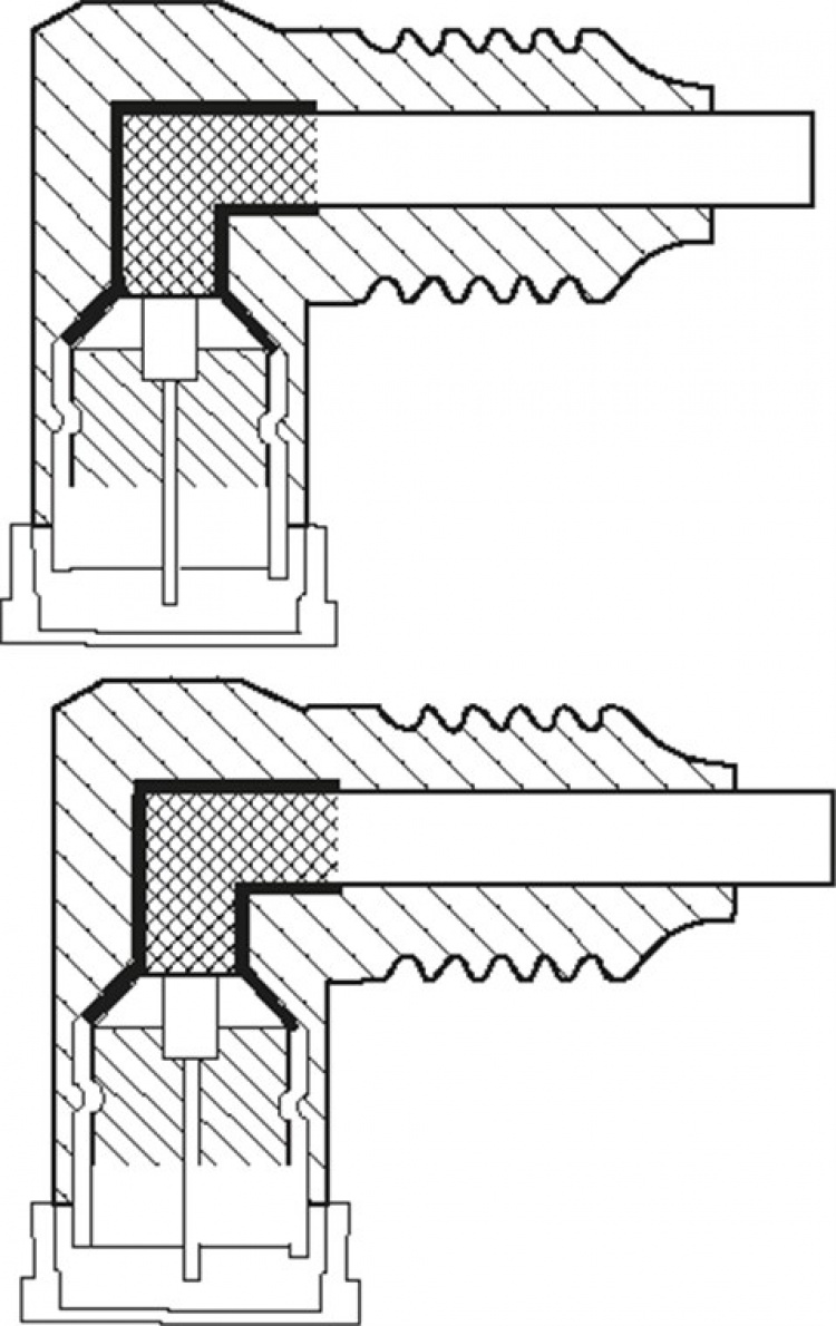 Goobay SAT Antenna Cable (135 dB), 4x Shielded gold-plated, F plug 90° > F plug 90°, 3 m
