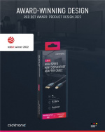 ClickTronic Adapterkabel för DisplayPort™ till mini DisplayPort™ premiumkabel | DisplayPort™-kontakt mini DisplayPort™-kontakt | 1,0 m | UHD 4K @ 60 Hz