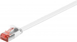 Goobay CAT 6 Flat Patch Cable, U/FTP, white copper conductor (CU), 1.5 m