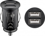 Goobay Dubbel USB-bilsladdare (12 W) 12 W max. 2,4 A (12/24 V) 2x USB Goobay Dubbel USB-bilsladdare (12 W) 12 W max. 2,4 A (12/24 V) 2x USB