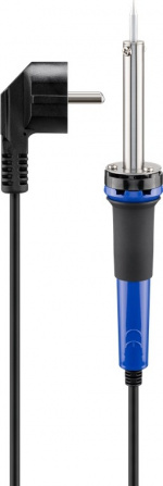 Goobay Lödkolvsats för finlödning, 30 W, 5 st. med lödkolv, lödkolvhållare, lödtunnspiral, extra lödspets och kolofonium