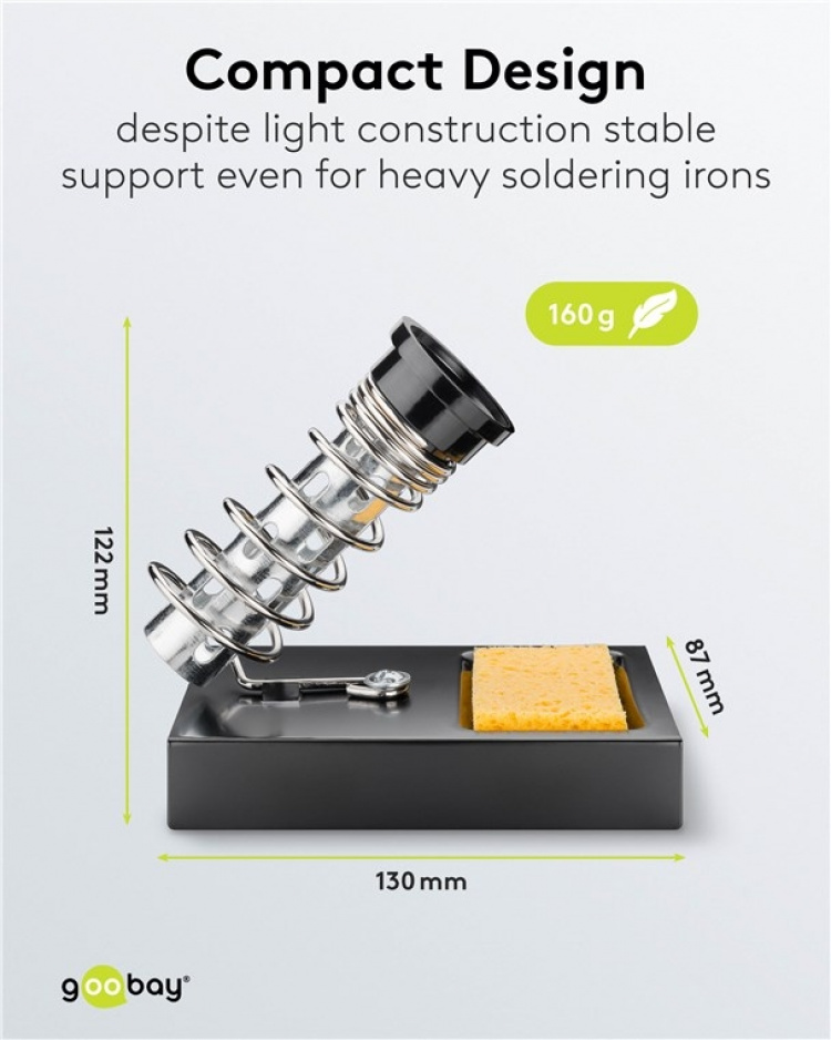 Goobay Lödkolvsställ för många modeller av lödkolvar Goobay Lödkolvsställ för många modeller av lödkolvar