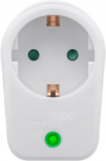 Goobay Adapter för uttag med överspänningsskydd överspänningsskyddsbrytare, 1 uttag, vit Goobay Adapter för uttag med överspänningsskydd överspänningsskyddsbrytare, 1 uttag, vit