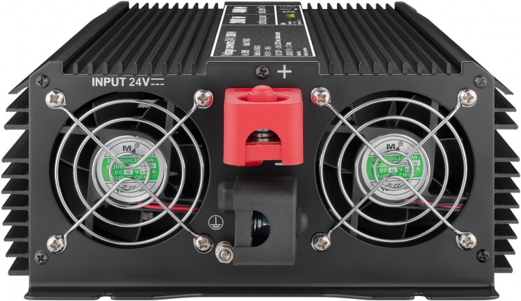 Goobay Spänningsomvandlare DC/AC (24 V - 230 V/2000 W) USB omvandlar 24 V DC till 230 V AC