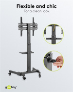 Goobay TV-presentationsställ Basic (storlek L) för TV-apparater eller monitorer mellan 37 och 70 tum (94-178 cm) upp till 35 kg