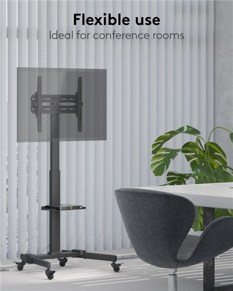 Goobay TV-presentationsställ Basic (storlek L) för TV-apparater eller monitorer mellan 37 och 70 tum (94-178 cm) upp till 35 kg