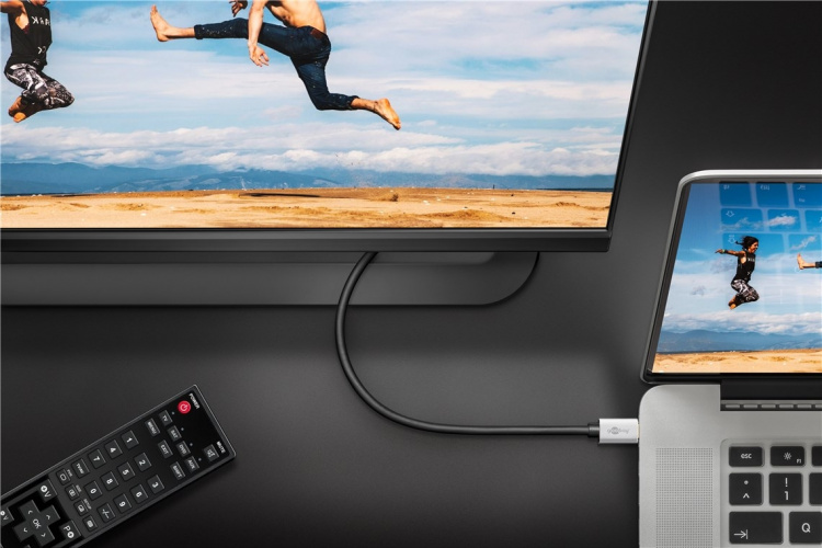 Goobay USB-C™ till HDMI™-adapterkabel, 2 m USB-C™-kontakt > HDMI™-kontakt (typ A) Goobay USB-C™ till HDMI™-adapterkabel, 2 m USB-C™-kontakt > HDMI™-kontakt (typ A)