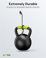 Goobay Ljudanslutningskabel AUX, 3,5 mm stereo, 90°, 5 m, Sharkskin Grey Pawl 3,5 mm plugg (3-stift, Stereo) > Pawl 3,5 mm plugg (3-stift, stereo) 90 ° Goobay Ljudanslutningskabel AUX, 3,5 mm stereo, 90°, 5 m, Sharkskin Grey Pawl 3,5 mm plugg (3-stift, Stereo) > Pawl 3,5 mm plugg (3-stift, stereo) 90 °