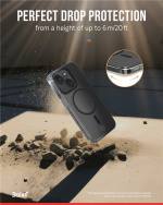 Impact Zero mobilskal 3in1-set kompatibel med Apple iPhone 15, transparent