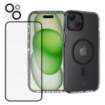 Impact Zero mobilskal 3in1-set kompatibel med Apple iPhone 15 Plus, transparent