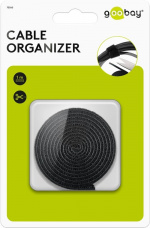 Goobay Kabelhantering kardborrebandrulle (1 m) för att ordna och fästa, kan kortas Goobay Kabelhantering kardborrebandrulle (1 m) för att ordna och fästa, kan kortas