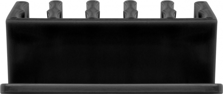 Goobay Kabelhantering 5 urtag, svart 2-pack för att ordna och fästa, avtagbar Goobay Kabelhantering 5 urtag, svart 2-pack för att ordna och fästa, avtagbar