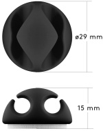 Goobay Kabelhanteringssats, svart 5-pack för att ordna och fästa, avtagbar Goobay Kabelhanteringssats, svart 5-pack för att ordna och fästa, avtagbar