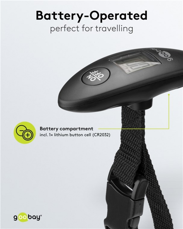 Goobay Digital väskvåg för en vikt på upp till 40 kg Goobay Digital väskvåg för en vikt på upp till 40 kg
