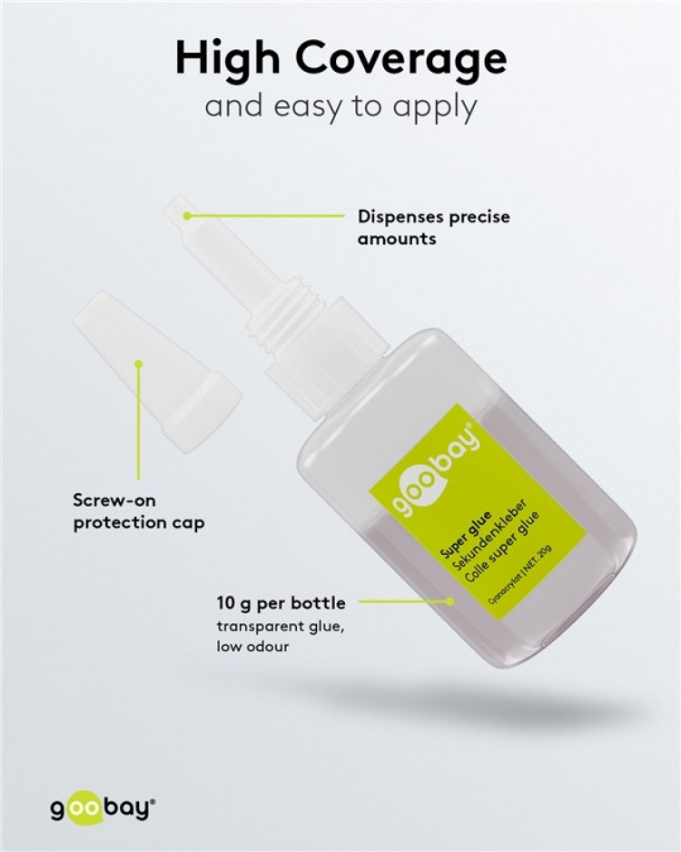 Goobay Superlim 20 g lämplig för många substrat