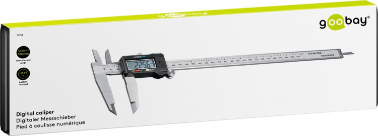 Goobay Digitalt skjutmått 300 mm / 12 tum för mätningar från 0 mm - 300 mm Goobay Digitalt skjutmått 300 mm / 12 tum för mätningar från 0 mm - 300 mm