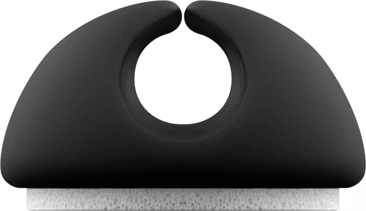 Goobay Kabelhantering 1 urtag (mini), svart 5-pack för att ordna och fästa, avtagbar