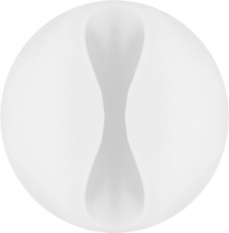 Goobay Kabelhantering 1 urtag, vit 5-pack för att ordna och fästa, avtagbar Goobay Kabelhantering 1 urtag, vit 5-pack för att ordna och fästa, avtagbar