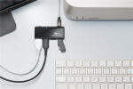 Goobay 4-vägs USB 2.0 Hi-Speed ​​HUB för anslutning av upp till 4 USB-enheter med en USB-anslutning