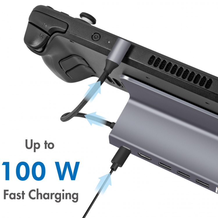LogiLink USB-C-dockningsstation 6-i-1 iPad/Steam Deck m.m LogiLink USB-C-dockningsstation 6-i-1 iPad/Steam Deck m.m