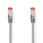 Nedis CAT6 Cable | RJ45 Male | RJ45 Male | S/FTP | 0.50 m | Indoor | Round | LSZH | Grey | Box