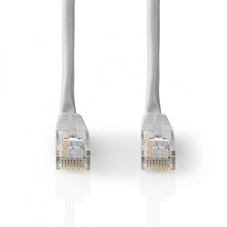 Nedis CAT5e Cable | U/UTP | RJ45 Male | RJ45 Male | 15.0 m | Round | PVC | Grey | Label