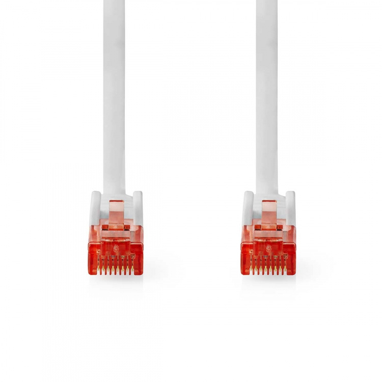 Nedis CAT6 Cable | RJ45 Male | RJ45 Male | U/UTP | 0.50 m | Round | PVC | White | Label