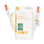 Nedis CAT6 Cable | RJ45 Male | RJ45 Male | U/UTP | 0.50 m | Round | PVC | White | Label