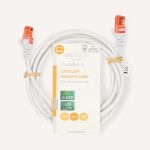 Nedis CAT6 Cable | RJ45 Male | RJ45 Male | U/UTP | 2.00 m | Round | PVC | White | Label