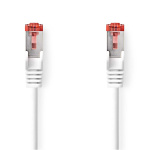 Nedis CAT6 Cable | RJ45 Male | RJ45 Male | S/FTP | 0.15 m | Round | LSZH | White | Label