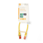 Nedis CAT6 Cable | RJ45 Male | RJ45 Male | S/FTP | 0.25 m | Round | LSZH | Yellow | Label Nedis CAT6 Cable | RJ45 Male | RJ45 Male | S/FTP | 0.25 m | Round | LSZH | Yellow | Label