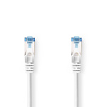 Nedis CAT6a Cable | S/FTP | RJ45 Male | RJ45 Male | 1.00 m | Round | LSZH | White | Label