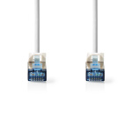 Nedis CAT6a Cable | S/FTP | RJ45 Male | RJ45 Male | 1.00 m | Round | LSZH | White | Label