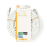 Nedis Cat 8.1 Cable | S/FTP | RJ45 Male | RJ45 Male | 15.0 m | Round | LSZH | White | Label Nedis Cat 8.1 Cable | S/FTP | RJ45 Male | RJ45 Male | 15.0 m | Round | LSZH | White | Label