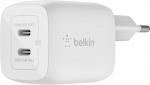Belkin Boost Charge Pro Dual Port USB-C GaN 45 W PD 3.0 -verkkovirtalaturi, valkoinen Belkin Boost Charge Pro Dual Port USB-C GaN 45 W PD 3.0 -verkkovirtalaturi, valkoinen