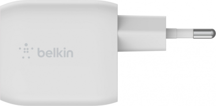 Belkin Boost Charge Pro Dual Port USB-C GaN 45 W PD 3.0 -verkkovirtalaturi, valkoinen Belkin Boost Charge Pro Dual Port USB-C GaN 45 W PD 3.0 -verkkovirtalaturi, valkoinen