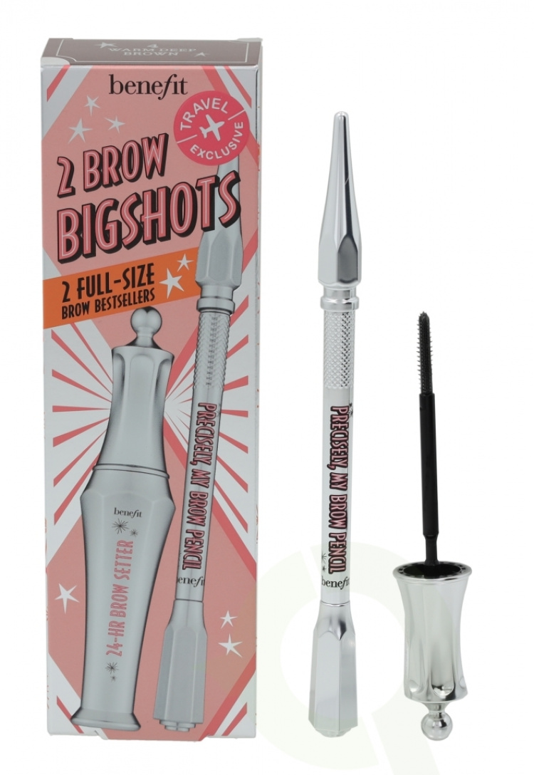 Benefit Duo Set: Precisely My Brow Pencil & 24H Brow Setter 7.08 ml #4 Warm Deep Brown - 0,08 gr & 7 ml