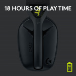 Logitech G435 LIGHTSPEED Wireless Gaming Headset, Black